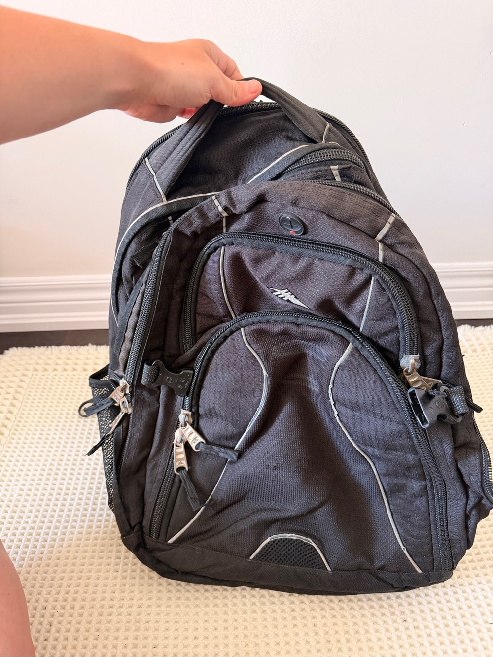 High Sierra Men's Black Travel Backpack